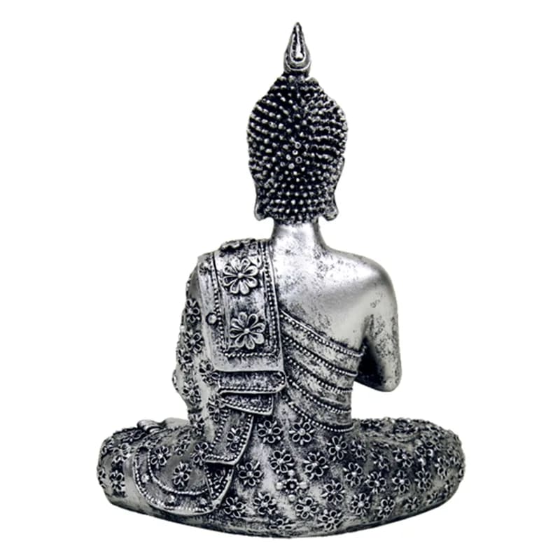 Buddha con portalumino color argento