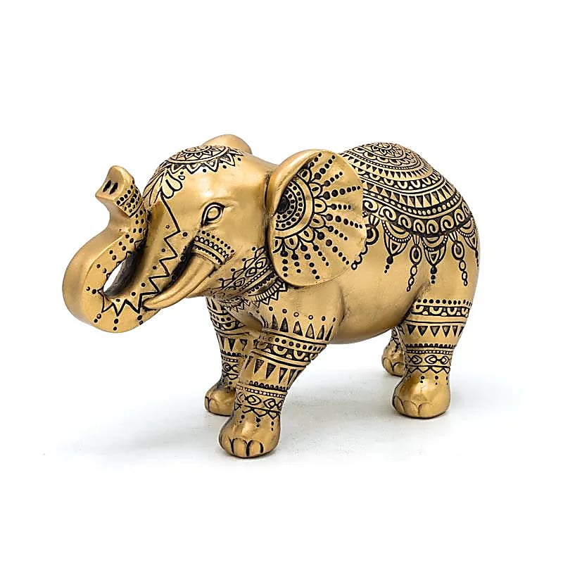 Decorazione elefante dorato