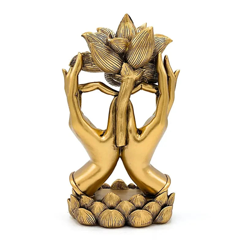 Decorazione mani della Buddha con fiore di  loto