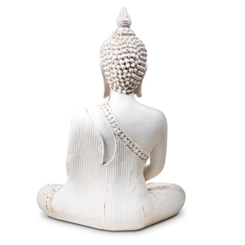 Statua di Buddha Bianca in meditazione Thailanda