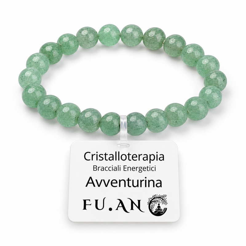Braccialetto in Pietre di Avventurina Verde Elastico