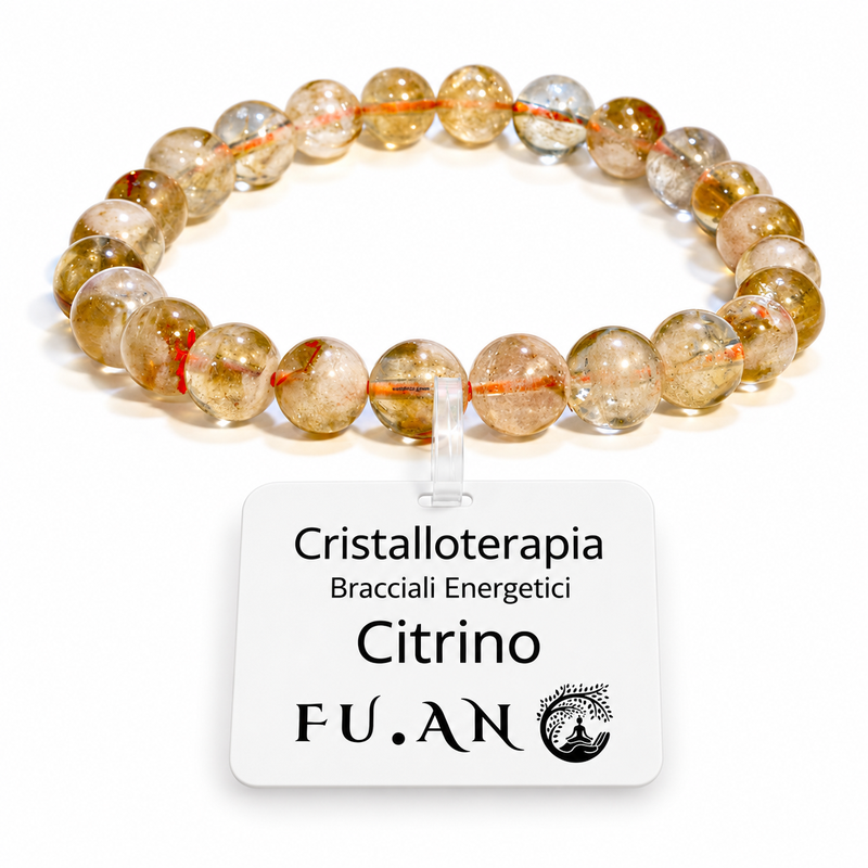 Braccialetto in Pietre di Citrino Elastico
