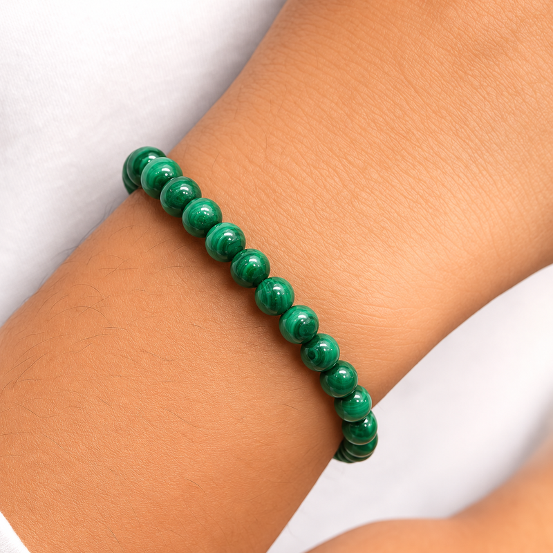 Braccialetto in Pietre di Malachite