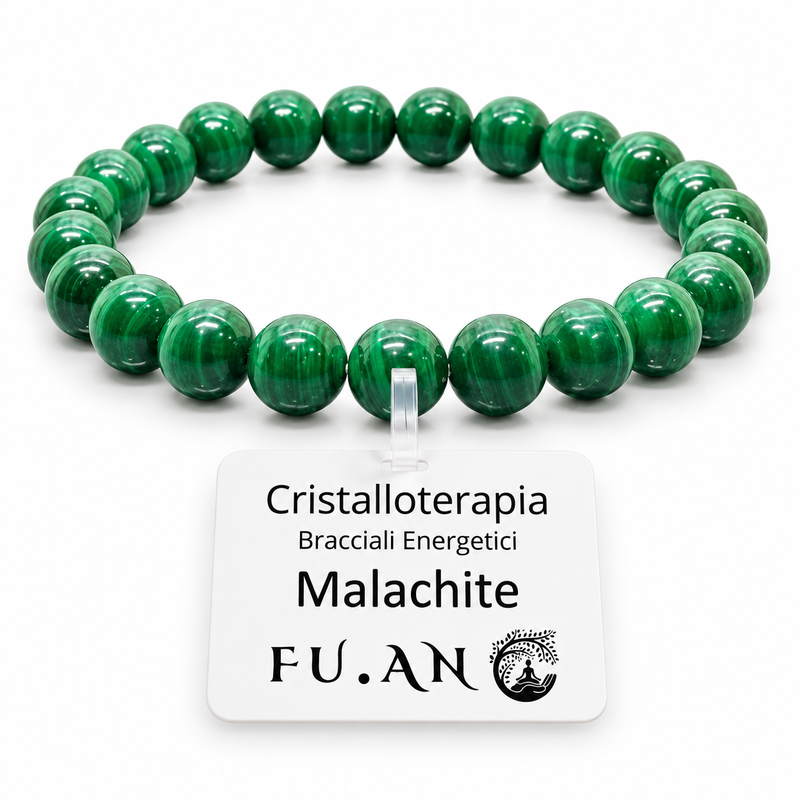 Braccialetto in Pietre di Malachite