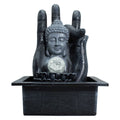 Fontana da tavolo a forma di mano e testa di Buddha