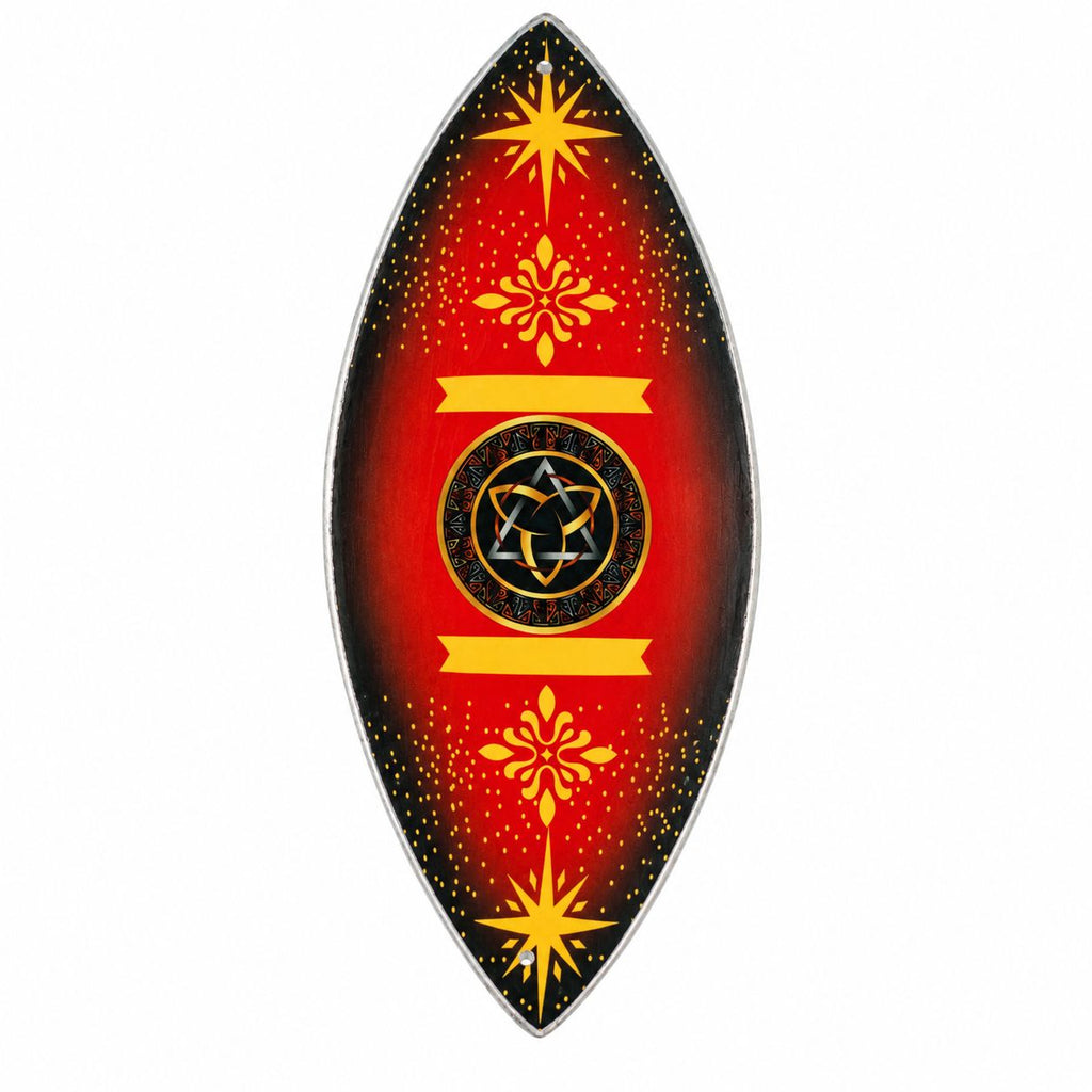 Ciotola per incenso smaltata - Alluminio - Triquetra pagana