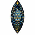 Ciotola per incenso in smalto - Alluminio - Hamsa blu