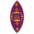 Ciotola per incenso in smalto - Alluminio - Fasi lunari e solari viola