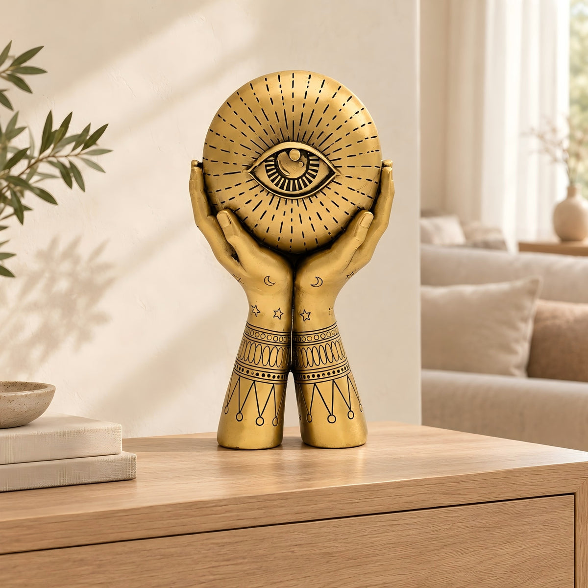 Decorazione mani con occhio di Allah